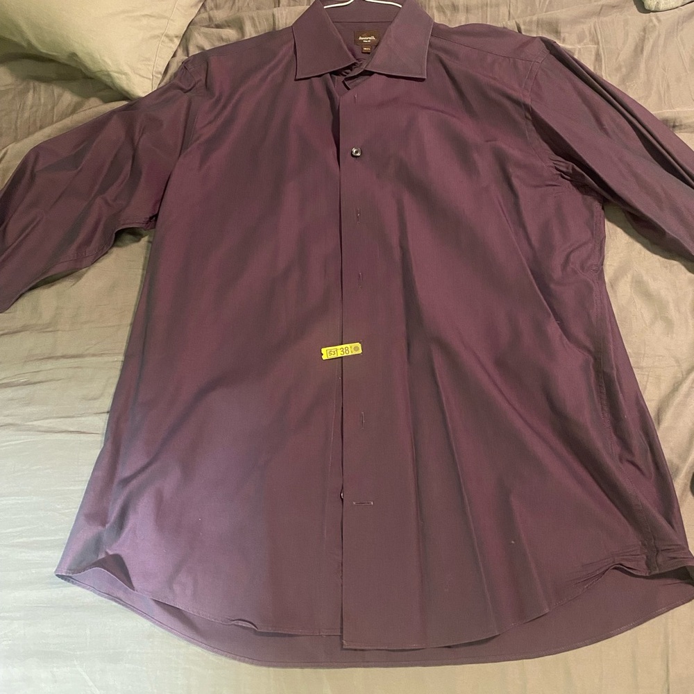 Purple iridescent men’s dress shirt